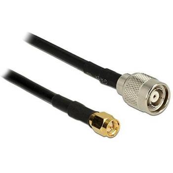 Cable de Antena RF 5m con Conectores RP-TNC y SMA, RG-58 C/U