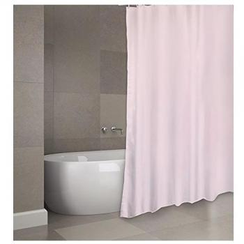 CORTINA DE BAÑO POLIÉSTER 180X200 CM - ROSA