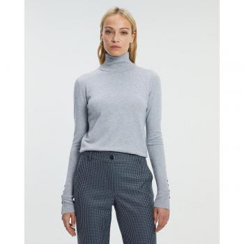 Paz Torras - Jersey de mujer básico de cuello alto, tejido suave, diseño clásico, ajuste cómodo, disponible en varios colores y tallas