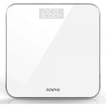 Báscula De Baño Digital RENPHO, Báscula De Peso Corporal De Alta Precisión Con Pantalla Iluminada, Graduación de 0,1 lb