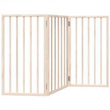 vidaXL Dog Gate Foldable 3 Panels 150 cm Poplar Wood