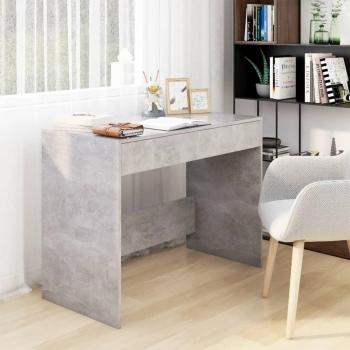 vidaXL Concrete Grey Desk 101x50x76.5 cm Engineered Wood