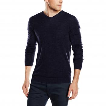 SELECTED HOMME SHDTOWER MERINO V-NECK NOOS, suéter Hombre, Azul