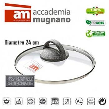 Tapa de vidrio 24 cm - Accademia Mugnano CUORE DI PIETRA