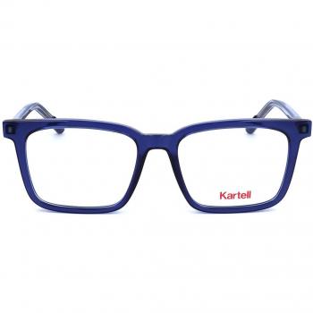 Kartell KL014V 04 Men's Eyeglasses Blue Size 53 - Frame Only with Blue Light Block Available