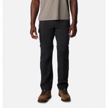 Pantalones de senderismo Columbia Silver Ridge™ Utility Convertible, color negro, talla 36, diseño regular