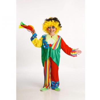 Disfraz de Payaso Multicolor para Niño Talla 2-3 Años