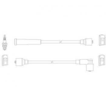 Juego de cables de encendido HÜCO 134227 para DAEWOO Matiz y Tico