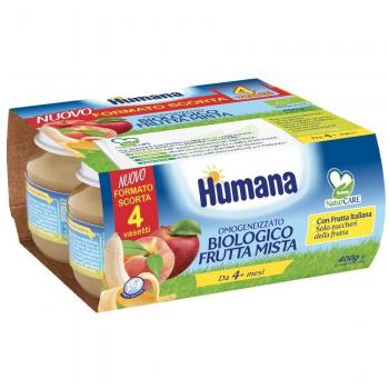 Compota de Frutas Ecológica Humana 4x100g