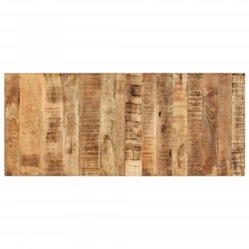 Tablero para mesa de madera de mango rugosa 140x60x(2,5-2,7) cm