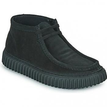 Clarks Torhill Hi Suede Shoes - Black - Male - Size: 7.5 UK