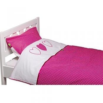 Briljant Funda Nórdica bebé 100 X 135 cm Britta con 1 funda de almohada en Volant Plat 40 x 60 cm