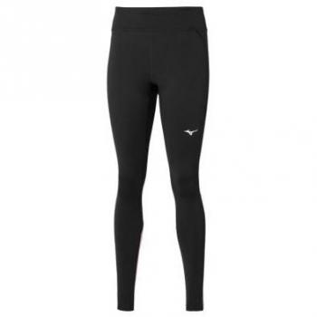 Mallas Térmicas de Running para Mujer Mizuno Warmalite Negra/Sangría Atardecer