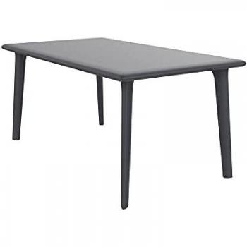 Mesa Jardín New Dessa Gris Oscuro Polipropileno 90 x 160 x 74 cm