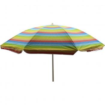 Sombrilla de playa Bismark acero nazare con sistema de inclinación multicolor Ø180 cm