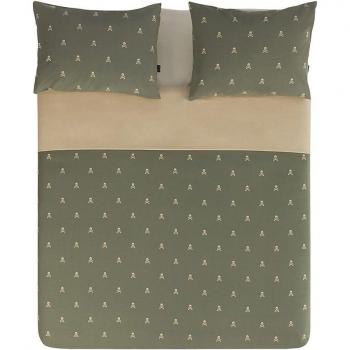 Set de cama Scalpers Home calaveras beige & khakhi