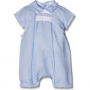 Absorba Boutique PJ Coton Lin, Mono para Bebés, Azul