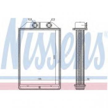 Radiador de Calefacción Interior Nissens 70234 - Intercambiador de Calor para Vehículos