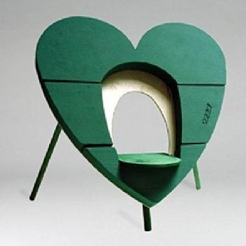 Oasis® BIOLINE® Verde 11 - 07305 urna Corazón 60 x 60 x 5,5 cm