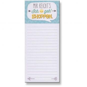 Libreta con imán para frigorífico Mir reicht´s 50, hojas blancas