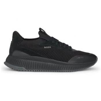 BOSS Orange TTNM EVO Men's Trainers with Knitted Uppers - Black - Size UK 11 EU 45 US 12