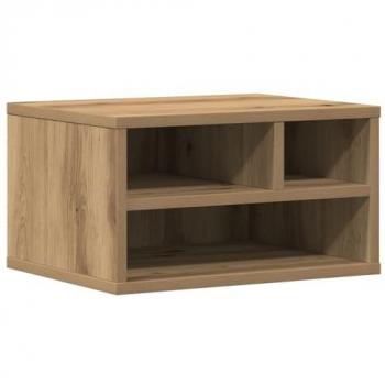 vidaXL Artisan Oak Printer Stand - Engineered Wood - Modern Design - 40x32x22.5 cm - 30 kg Capacity