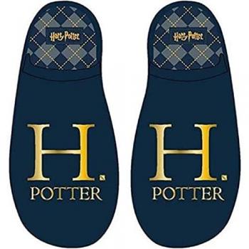 Zapatillas de casa Harry Potter azul marino para mujer y niño