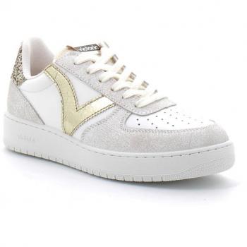 Zapatillas bajas con cordones para mujer 1258233 platino