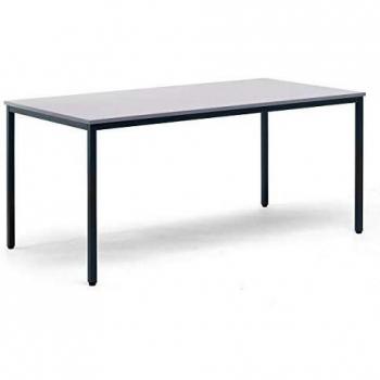 Mesa Multiusos Eurokraft Basic 720x1600 mm, Superficie Gris Claro, Estructura Gris Basalto