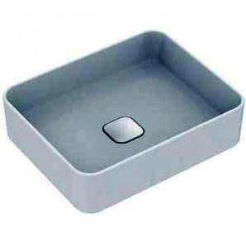 Lavabo sobre encimera Ideal Standard Strada II 500x400x180 mm sin rebosadero, sin orificio para grifería, color blanco
