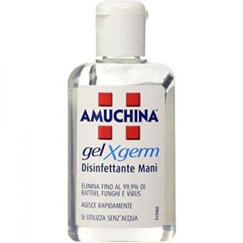 12 X AMUCHINA GEL DESINFECCIÓN PARA MANOS limpiar y sanitizar senz'agua