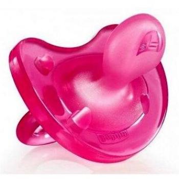 Chupete PhysioSoft silicona CHICCO Rosa 0M+ 1ud
