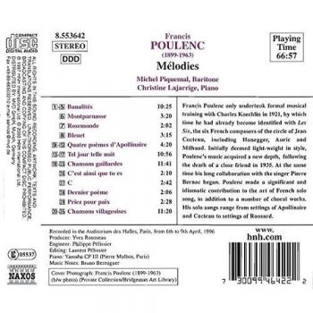 Poulenc: Melodies (CD)