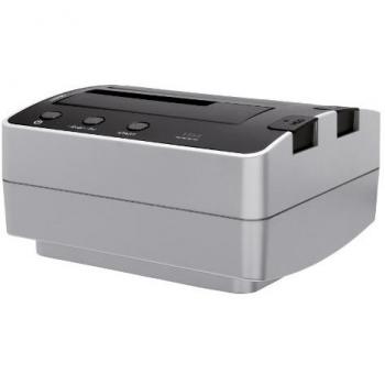 Freecom 56136 - Base de conexión para disco duro, negro y plata