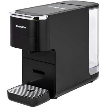 Cafetera Eléctrica Automática Tornado TCM-7042-GS 5 en 1, Compatible con Cápsulas Nespresso, Dolce Gusto y Lavazza Blue, 20 Bar, 1.5 L