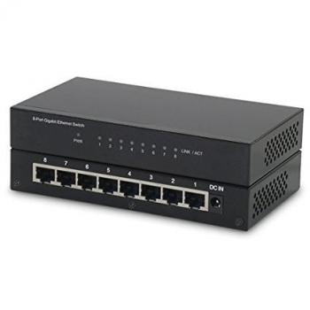 ROLINE 8-Port Gigabit Ethernet Switch - Unmanaged Network Switch
