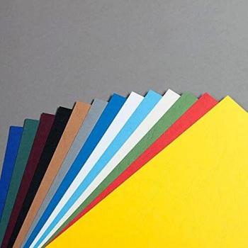 Fellowes Delta Cuero - Portadas para encuadernar de cartón, A4, amarillo