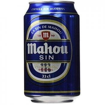 Cerveza Lager Dorada Mahou Sin Alcohol - 1% Volumen de Alcohol - Lata de 330 ml