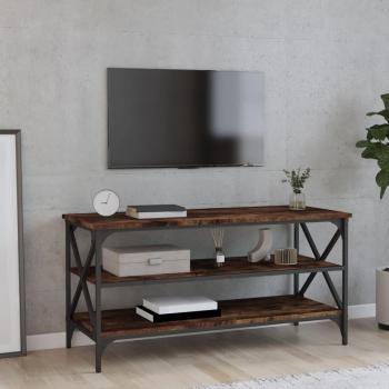 Mueble para TV Roble Ahumado 100x40x50 cm Madera Multicapa Vidaxl Marrón