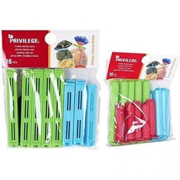 Privilege S2202342 Pinzas, Plastic, Multicolor