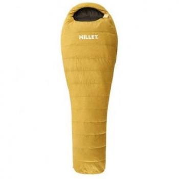 Saco de dormir Millet LIGHT DOWN 10 (SAFRAN) - Saco de dormir ligero, temperatura confort: 10°C, relleno de plumón, tejido exterior resistente al agua, compresible y fácil de transportar