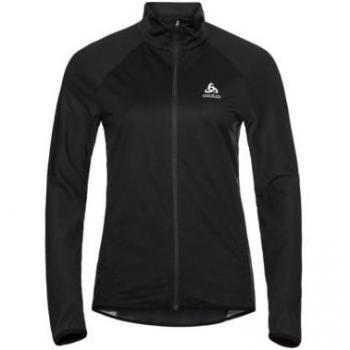 Chaqueta Odlo Zeroweight Warm Hybrid mujer negra, ligera, con tecnología de aislamiento térmico, diseño híbrido para mayor libertad de movimiento, transpirable y resistente al viento