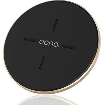 Amazon Brand - Eono Cargador inalámbrico Rápido C1 Cargadores por inducción Qi-Certificado 15W MAX Compatible con iPhone 13/12 Mini/12 Pro/12 Pro MAX, Galaxy S20/20+/20 Ultra, AirPods Pro