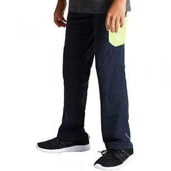 Dare 2b Reprise Nylon/Elastane Stretch Fabric Trouser Pantalones, Infantil, Outerspace/LimePunch, 14 Años