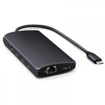 Satechi USB-C 8K Multiport Adapter with Ethernet V3 - Midnight