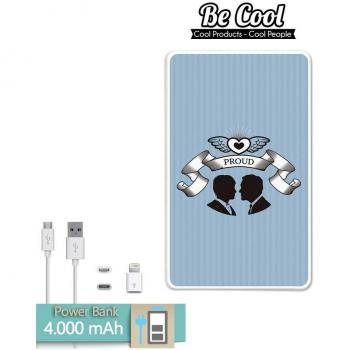Becool® - Batería Externa Power Bank 4000 mah + Gratis 1 cable USB-MicroUsb
