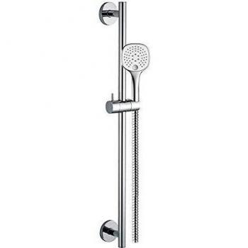 Clever 99627 Conjunto Barra Ducha Abs Ø19X700 3F Style, cromado
