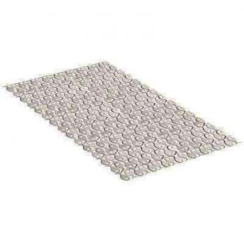 Tatay Alfombra de Bañera Antideslizante de PVC con Ventosas, Resistentes a Moho y Microbios, Anti-Bacteriano, Diseño Piscis, Blanco Pergamón. Medidas 70 x 36 cm