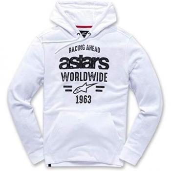 Alpinestars World - Sudadera con capucha, color blanco,