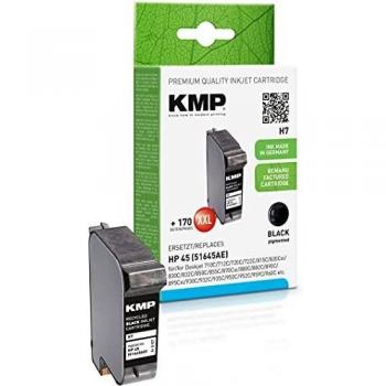 KMP H7 - Cartucho de Tinta, Negro